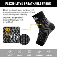 Load image into Gallery viewer, AVIDDA Plantar Fasciitis Socks 1 PAIR, Compression Foot Sleeves for Sport Arthritis Pain Relief, Ankle Support Brace for Men and Women Black M