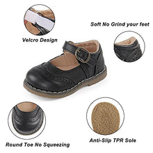 Load image into Gallery viewer, CHEERFUL MARIO Mary Jane Shoes for Girls Baby Girls 1-6 Y Flat Anti-Slip Rubber Sole Black 5 UK Child