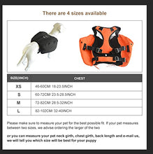 Load image into Gallery viewer, Dog Backpack for Hiking, Multifunctional Dog Day Pack Zippered Travel Dog Saddle Bag Outdoor Hiking Backpack with 2 Capacious Side Pockets for Small Medium Large Dogs Orange XS