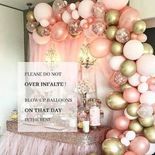 Load image into Gallery viewer, Rose Gold Balloon Arch Kit, 115 Packs Balloon Garland Kit, Rosegold and Pink Birthday Party Decoration for Girls Women Men Wedding Bridal Engagement Baby Shower