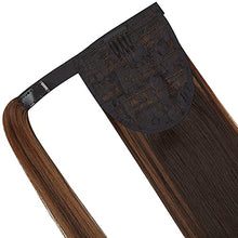 Load image into Gallery viewer, Straight Ponytail Extension 28 Inch Heat Resistant Synthetic Natural Hairpiece Wrap Around Pony Tail Hair Extensions for Black Women Hair Piece