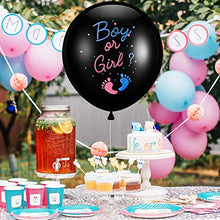 Load image into Gallery viewer, VDSOW Gender Reveal Balloons 36 inch, 2Pcs Large Baby Boy or Girl Latex Balloons with Pink Blue Confetti Needle Coloured Ribbon for Baby Shower Gender Reveal Party Decoration