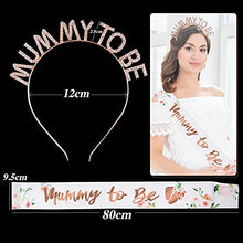 Load image into Gallery viewer, BETESSIN Mummy to Be Sash with Rhinestone Tiara Crown Headband Mum to Be for Baby Shower Party Decoration Party Gifts Accessories Decor Favour Party Supplies