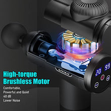 Load image into Gallery viewer, TOLOCO Massage Gun, Upgrade Percussion Muscle Massage Gun for Athletes, Handheld Deep Tissue Massager (Black)