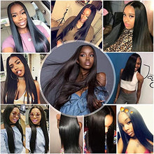 Load image into Gallery viewer, Maxine Hair 5x5 Lace Closure Sliky Straight Wave 100% Unprocessed Human Hair Closure with Baby Hair 14inch