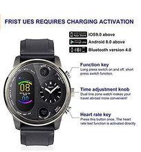 Load image into Gallery viewer, Dual Time Smart Watch - Hybrid Smartwatch Mens - Heart Rate Blood Pressure Monitor Activity Fitness Tracker Bluetooth Waterproof iOS Android Sleep Monitor Calorie Dual Time watches for Men