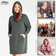 Load image into Gallery viewer, CityComfort Hoodies for Women, Hoodie Dresses for Women UK, Oversized Jumper (M, Khaki)