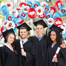 Load image into Gallery viewer, 50 Piece 12 Inch Nurse Graduation Party Balloons, White Red Blue 2022 Nurse Graduation Party Latex Balloons Congrats Nurse Decor for Medical Nurses Nursing Party Decoration Supplies