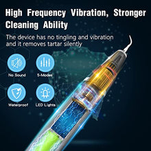 Load image into Gallery viewer, at Home Ultrasonic Tooth Oral Cleaner Kit, for Teeth Tool Electric Plaque Tartar Stain Dental Calculus Removal Saviour Descaler Best Professional Only Smiles Electronic Cleaning Repair Care Remover