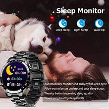 Load image into Gallery viewer, LIGE Smart Watch for Men Fitness Tracker Voice Call Answer Health Heart Rate Monitor for Android Phones iPhone Sports Watch Stainless Steel