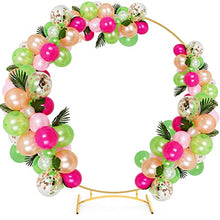 Load image into Gallery viewer, Auihiay 83 Pieces Tropical Balloons Garland Kit DIY Luau Balloon Arch Garland with Tropical Leaf and Balloon Strip for Tropical Theme Birthday Party Baby Shower