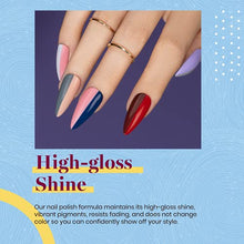 Load image into Gallery viewer, Beetles 20 Pcs Gel Nail Polish Kit, Modern Muse Collection Soak off Nail Gel Polish Nude Gray Nail Polish Pink Blue Glitter Gel Polish Starter Kit with Glossy & Matte Top Coat and Base Coat Christmas