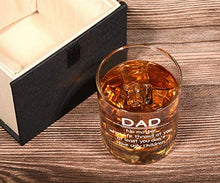 Load image into Gallery viewer, Funny Birthday Gifts for Dad from Daughter Son Kids, Dad No Matter What/Ugly Children Whiskey Glass Gift for Men Set, Novelty Father's Day Present Idea for Father, Bourbon Scotch Glass Gift