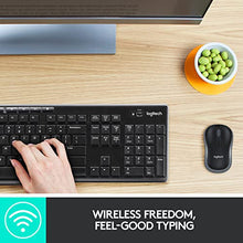 Load image into Gallery viewer, Logitech MK270 Wireless Keyboard and Mouse Combo for Windows, 2.4 GHz Wireless, Compact Mouse, 8 Multimedia and Shortcut Keys, 2-Year Battery Life, for PC, Laptop, QWERTY UK English Layout - Black