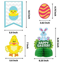 Load image into Gallery viewer, JOYIN 31 PCS Easter Decorations Egg Bunny Foil Swirl Party Hanging Decoration Mega Value Kit for Easter and Themed Party Decoration