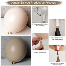 Load image into Gallery viewer, Thinbal Nude Balloon Arch Garland Kit, 99pcs Beige Balloons Decorations Apricot Double-Stuffed Latex Pastel Balloon Arch & Rose Gold Metallic Balloons for Wedding Baby Shower Bridal Birthday Party