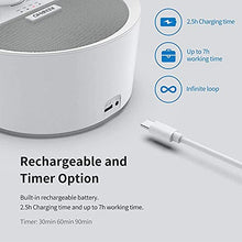 Load image into Gallery viewer, RENPHO White Noise Machine Rechargeable, Sound Machine with 8 Night Light for Baby Sleep, Sleep Machine Non-looping 29 HI-FI Soothing Sounds for Relaxation, for Travel, Home, Office Privacy