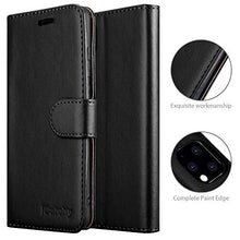 Load image into Gallery viewer, iCatchy For iPhone 11 Case Leather Wallet Book Flip Folio Stand View Cover compatible with iPhone 11 (6.1") Phone Case (Black)