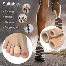 Load image into Gallery viewer, DYKOOK Cuttable Toe Tubes 5 Pcs, Made of Elastic Fabric Lined with Silicone Gel. Toe Sleeve Protectors Relief Toe Pressure Pain,Corn and Calluses Remover (for Middle Toes).