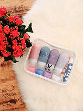 Load image into Gallery viewer, Travel Bottles for Toiletries with Travel Containers, Clear Zipper Bag and Folding Toothbrushes for Travel Toiletries, Shampoo, and Shower Gel | Ideal as a Gift Set | 11 Pcs