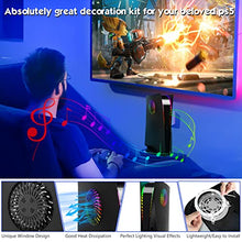 Load image into Gallery viewer, SIKEMAY PS5 Accessories Faceplate for Playstation 5 Digital Edition, RGB LED Light Strip, 7 Colors 29 Effects DIY Decoration Accessories Flexible Tape Lights Strips Kit for PS5 Console with IR Remote