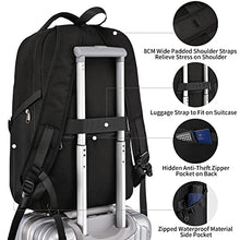 Load image into Gallery viewer, Travel Laptop Backpack, Anti Theft Large Backpack Mens with USB Jack, Water Resistant Rucksack for Men TSA Approved 17 Inch Computer Work Bag Backpack Womens for Business College School, Black