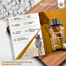 Load image into Gallery viewer, Vitamin B12 Tablets 1000mcg - High Strength Vitamin B12 Supplement - 400 Pure Methylcobalamin Tablets (1+ Year Supply) - Immunity Vitamins for Men & Women - Vegan, Gluten Free - Made in The UK