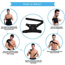 Load image into Gallery viewer, Anoopsyche Adjustable Shoulder Brace for Right and Left, Neoprene Rotator Cuff Support Compatible with Hot/Cold Pad, Dislocated AC Joint, Frozen Shoulder, Sprain, Soreness, Tendinitis