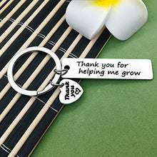 Load image into Gallery viewer, Thank You for Helping Me Grow Keyring Teacher Appreciation Gifts Teacher Keyring,Graduation Gifts for Teachers from Student,Thank You Gifts for Teacher Gift for Teachers' Day Thanksgiving Day