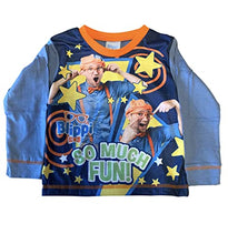 Load image into Gallery viewer, Boys Blippi 'So Much Fun' Long Sleeve Pjs Kids Toddler Pyjama Set Age 2-3 Years Blue