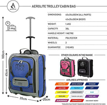 Load image into Gallery viewer, MiniMAX Childrens/Kids Luggage Carry On Trolley Suitcase with Backpack and Pouch for Your Favourite Doll/Action Figure/Bear(Blue)