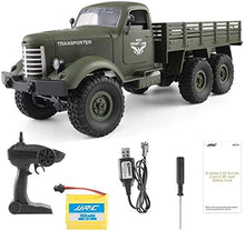 Load image into Gallery viewer, VanFty Rc Cars Rc Military Truck Off-Road Crawler Rc Trucks, 6WD Tracked Off-Road Toys 2.4GHz Radio Controlled Cars 1/16 Proportion Remote Control Army Truck For Boys Kids Adults