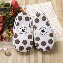 Load image into Gallery viewer, Frobukio Newborn Baby Boy Girl Canvas Sneakers Non-Slip Soft Sole First Walkers Infant (0-6 Months, Brown)
