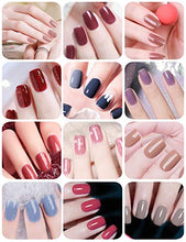 Load image into Gallery viewer, FINGER QUEEN Gel Nail Polish Kit,12 Colors Gel Nail Polish Starter Kit With UV Light 120W High-power LED Nail Lamp , Base Coat, Top Coat, Essential Home Manicure Tools DIY Home Gel Nail Kit for Women