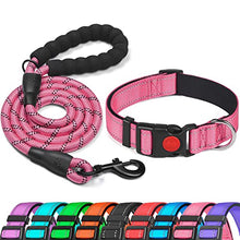 Load image into Gallery viewer, haapaw Reflective Dog Collar Padded with Soft Neoprene Breathable Adjustable Nylon Dog Collars for Small Medium Large Dogs