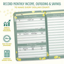 Load image into Gallery viewer, Boxclever Press Budget Planner. Start Budgeting Today with This Undated Planner. Lightweight Budget Book with Christmas Expenses & Monthly Planner Sections. Size 21 x 14cm