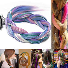 Load image into Gallery viewer, ColorfulPanda 20Pcs Ombre Colour Clip in Hair Extensions for Womens Kids Rainbow Straight Hair Extension Multi-Colors Party Highlights Synthetic Hairpieces(20 Inches)