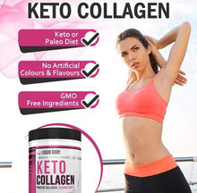 Load image into Gallery viewer, Liquid Body Keto Collagen Protein Peptides, MCT Oil Collagen Blend, 400G Tub, Ketogenic and Paleo Friendly, Hydrolysed Grass Fed Bovine Collagen (Collagen Peptide Supplement) Fits Low Carb Diet