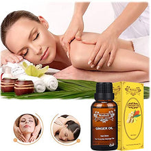 Load image into Gallery viewer, Ginger Oil, Lymphatic Drainage Ginger Oil, Ginger Oil Organic, Ginger SPA Massage Oils, Ginger Oil for Massage Lymphatic Drainage, Body, Swelling, Relieve Muscle Soreness