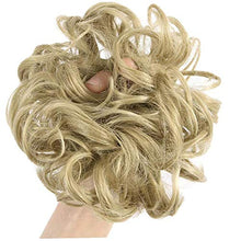 Load image into Gallery viewer, 1PC Wavy Curly Messy Hair Bun Extensions Scrunchie Hair Bun Updo Hairpiece Hair Ribbon Ponytail Hair Extensions For Women Girls(Ash Blonde)