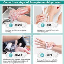 Load image into Gallery viewer, Tattoo Numbing Cream, 2.12oz (60g) Lasts 6 Hours Numbing Cream for Tattooing, Tattoo Numbing Cream Strong for Large Area Tattoos, Painless Numbing Cream for Piercings Waxing Microneedling by Samnyte