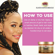 Load image into Gallery viewer, African Pride Black Castor Miracle Braid Lock Twist Gel 8 oz