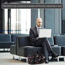 Load image into Gallery viewer, 5 Cities 40x20x25 New and Improved 2022 Ryanair Maximum Sized Under Seat Cabin Holdall – Take The Max on Board!