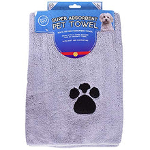 Load image into Gallery viewer, World of pets Super Absorbant Micofibre Pet Towels for Dogs 2 Pack