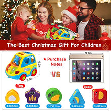 Load image into Gallery viewer, CAEGALKIMY Baby Toys for 1 Years Old Boys Girls Crawling Car Shape Sort Toys 6 12 18 Months Early Education Toys with Musical Light for 1st Birthday Gifts Kids Age 1 2 Years Old