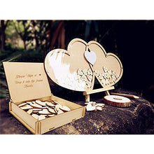 Load image into Gallery viewer, Neamon Guest book Wedding Personalized Wedding Decoration Wood Guestbook Party Dropbox