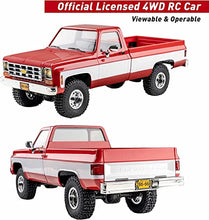 Load image into Gallery viewer, FMS 1:18 Chevrolet K10 RC Trucks RC Car Official Licensed Model Car 5km/h 4WD RC Crawler Hobby RC Cars RTR Remote Control Car with LED Lights Cruiser Vehicle 3-Ch 2.4GHz Transmitter for Adults