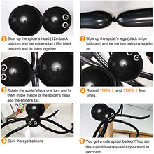 Load image into Gallery viewer, Halloween Balloon Arch Kit, Black Orange Balloon Garland Kit with Big Spider Latex Balloon, Halloween Balloon Decorations Set for Halloween Party Decor Indoor Outdoor