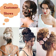 Load image into Gallery viewer, Hair Bun Extensions Messy Wavy Curly Donut Scrunchie Hairpiece Accessories 45G Thicker Chignons Fluffy Updo Pony Tail Synthetic, Wine Red