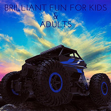 Load image into Gallery viewer, Top Race Remote Control Car For Adults & Kids - RC Monster Truck Buggy With High Speed - Off Road Rock Crawler - Electric 4WD Racing Vehicle Toy with 2.4ghz Technology for Boys Girls Children Blue